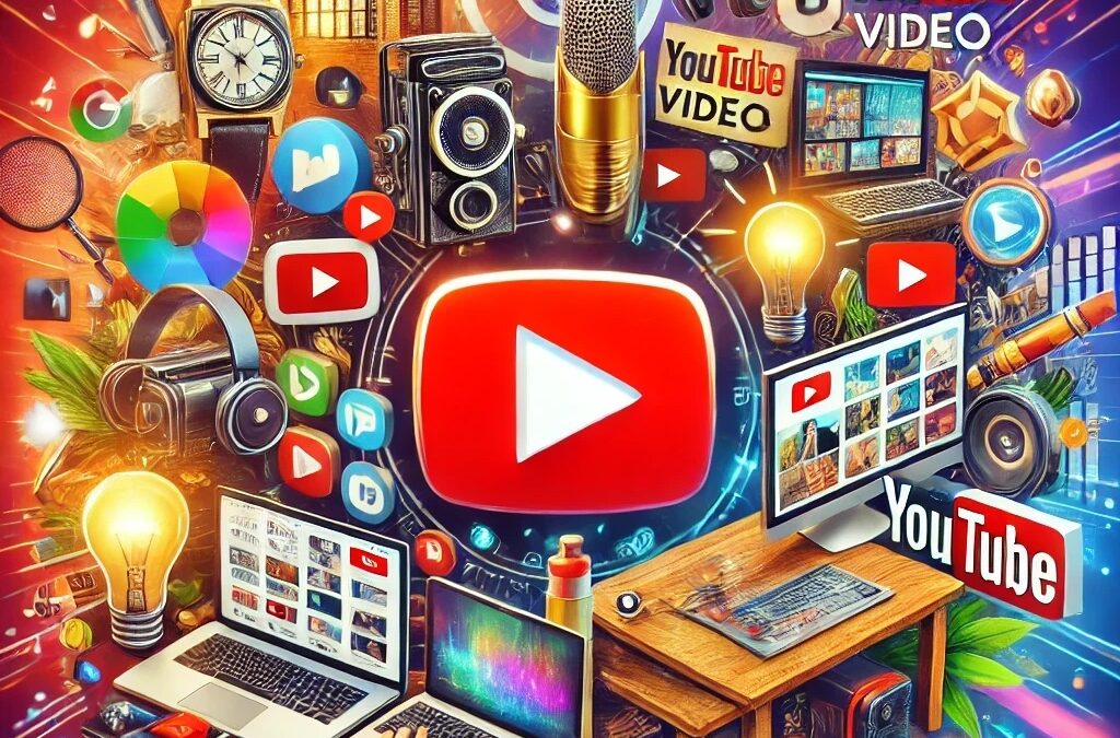 A visually engaging featured image showcasing various YouTube video ideas that attract views quickly.